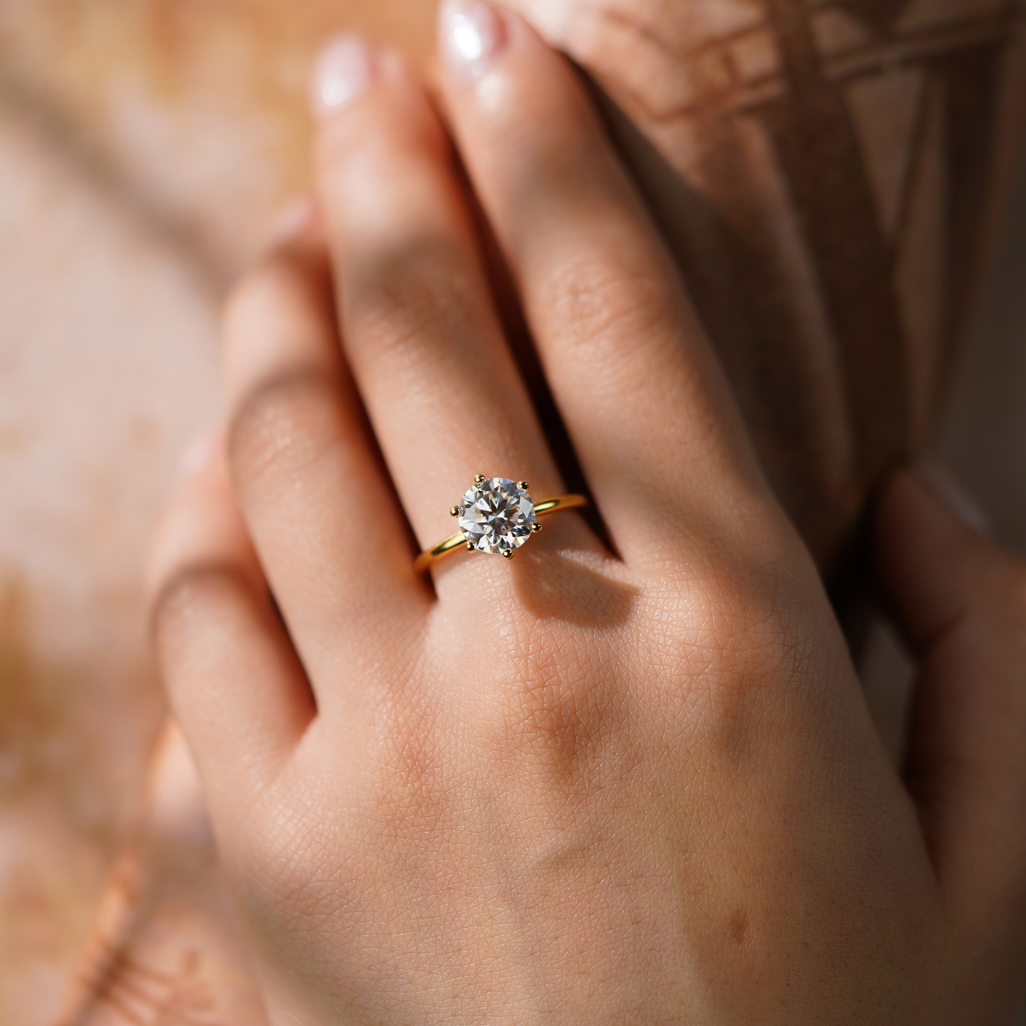 Oval Solitaire Engagement Ring – 2 CT Lab Grown Diamond